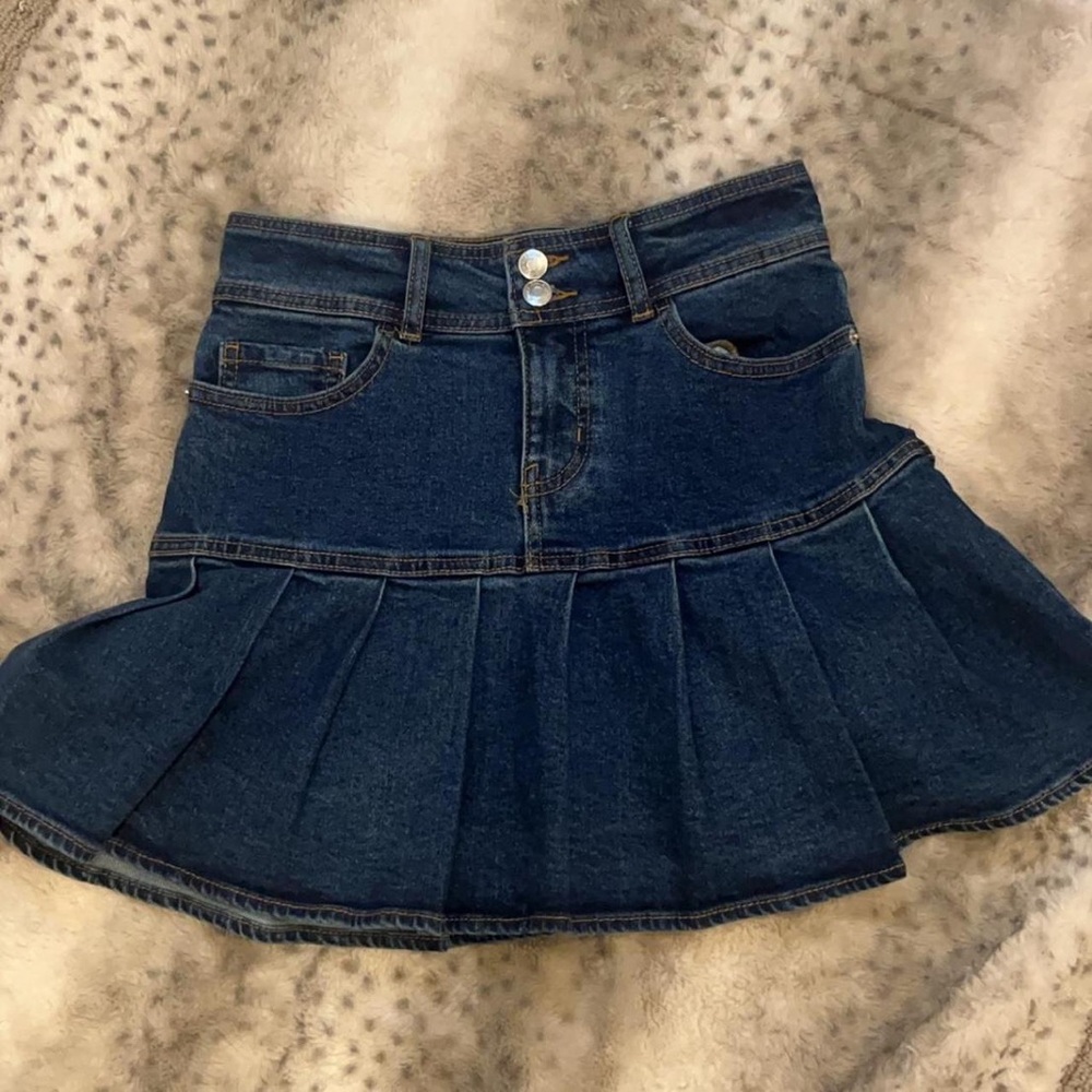 Wild Fable Blue Denim Mini Skirt